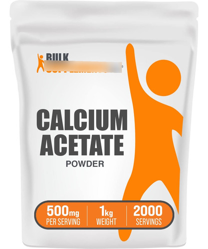 Bulksupplements Polvo De Acetato De Calcio - Suplemento De .