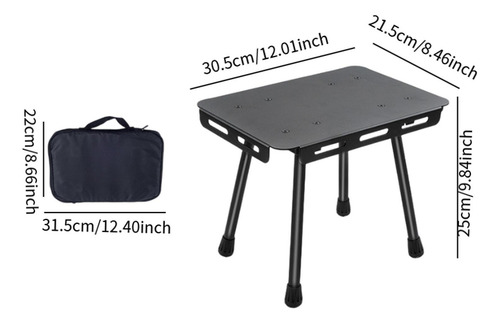 Mesa Plegable Para Acampar Taburete Portátil De Muebles De