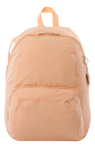 Totto Mochila Resistente Con Organizador Interno Morral Omet Coral Claro Lisa