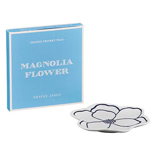 Bandeja Trinket Detalles De Flor De Magnolia