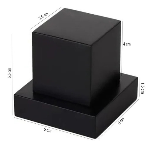 Imagem 3 de 6 de Acabamento Registro Preto Quadrado Padrão Deca 1/2 Ate 1 Pol