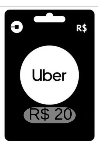 Cartão Presente Uber Digital R$20,00