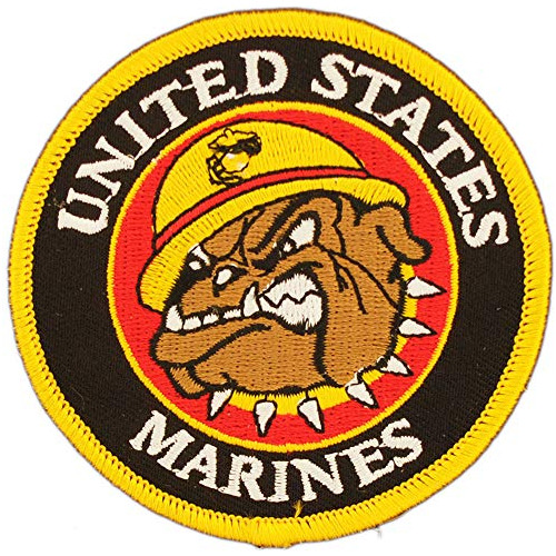 Parche Oficial Logotipo De Bulldog Del Cuerpo De Marine...