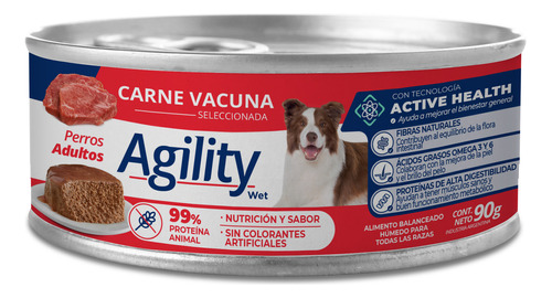 Alimento húmedo Agility Perro Adulto Lata de 90grs