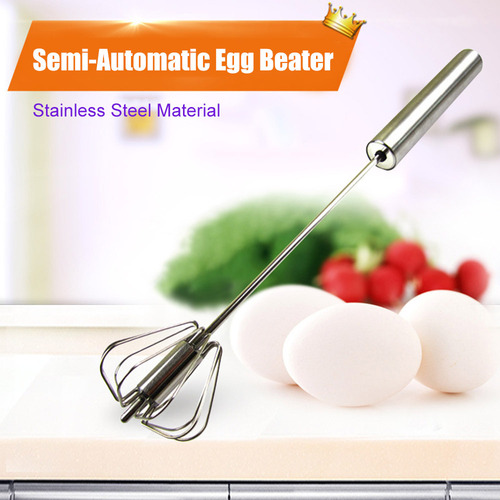 Batidor De Huevos Semiautomático De Acero Inoxidable Para Us
