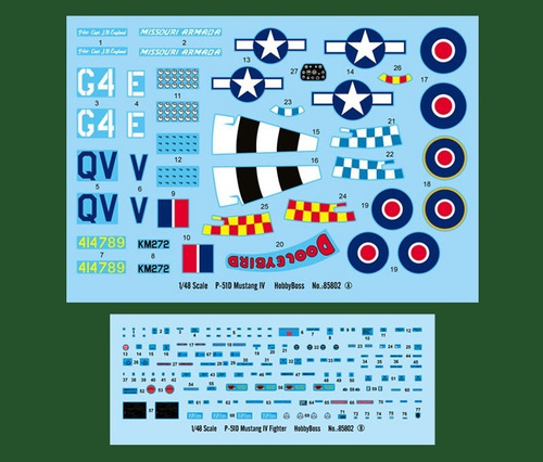 P-51d Mustang IV - 1/48 - Hobbyboss 85802