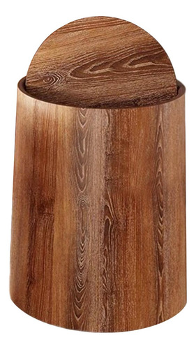 Elegante Bote De Basura De Madera Para El Hogar Y La S