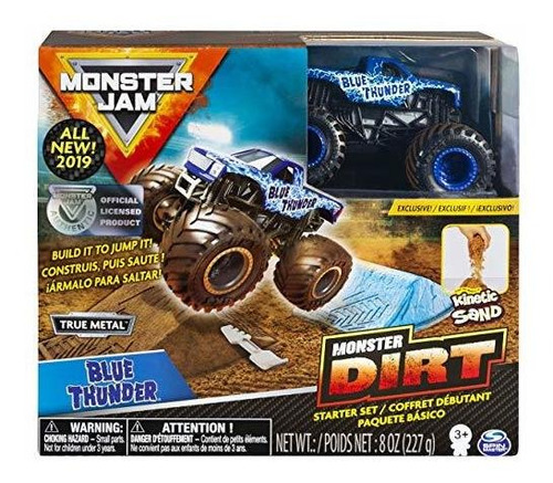 Monster Jam Set 8oz Monster Dirt + Camión Die-cast 1:64