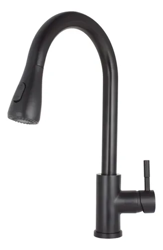 Torneira Gourmet Monocomando Preto Fosco Extensível