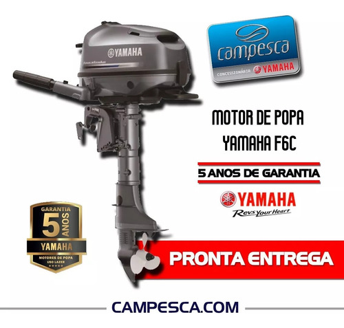 Motor De Popa Yamaha F6 Cmhs 4tempo 2024 Novo Pronta Entrega