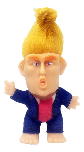 President Trump Troll 2.36 Muñeca De Pie Con Escritorio De P