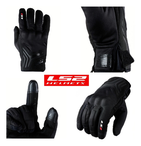 Guantes Moto Ls2 Jet Man Touring 4 Estaciones Impermeables
