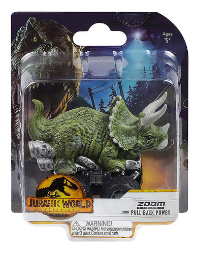 Jurassic World - Carrinho De Dinossauro 7cm - Triceratops