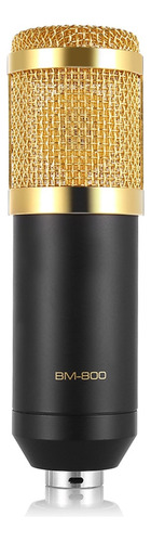 Micrófono OEM BM-800 condensador unidireccional negro/dorado