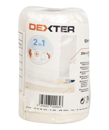 Lona Plástica De Proteção Com Fita 25x0,55m Dexter