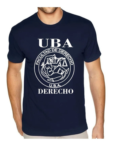 Remera Uba 100% Algodón 24.1  Derecho Universidad Unisex