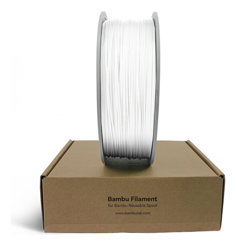 Filamento Bambulab Pla Matte Fosco C/ Carretel 1kg Branco