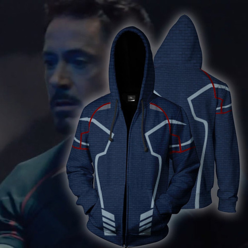 Avengers Endgame Chamarra Iron Man Tony Stark Sudaderas