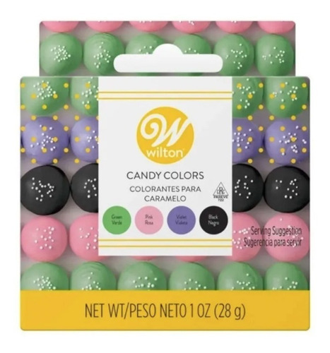 Imagen 1 de 6 de Colorante Liposoluble Para Chocolate Gel Jardin X4 Wilton