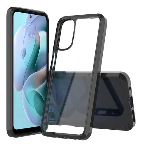 Funda De Teléfono Acrílica Tpu + Negra Para Motorola Moto G3