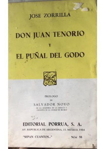 Don Juan Tenorio Y El Puã¿â¿ã¿â¿al Del Godo