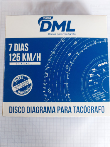 Disco De Tacografo Semanal Dml 10 Semanas Por 10 Cajas