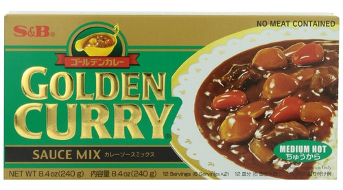 S&b Golden Curry Medio Picante / Medium Hot 220 Gr. Japones