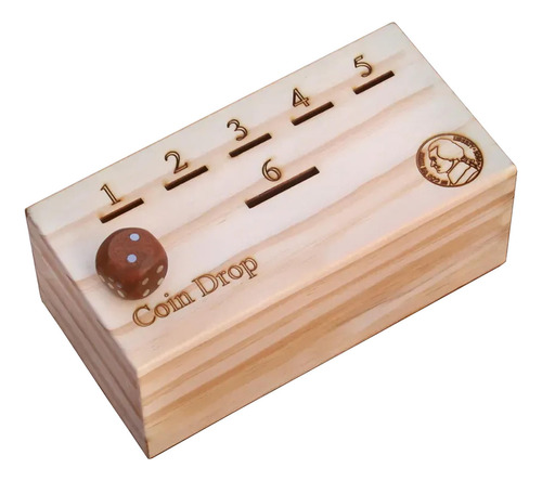 Juego De Caída De Monedas En Caja De Madera