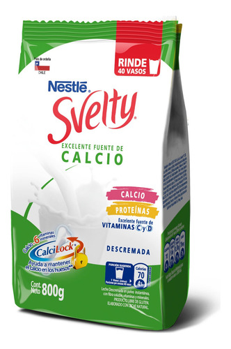 Leche En Polvo Svelty 800g