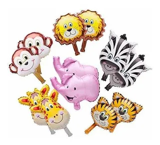 Sun-e Mini Animales Globos Selva Safari Animales Tema Decora