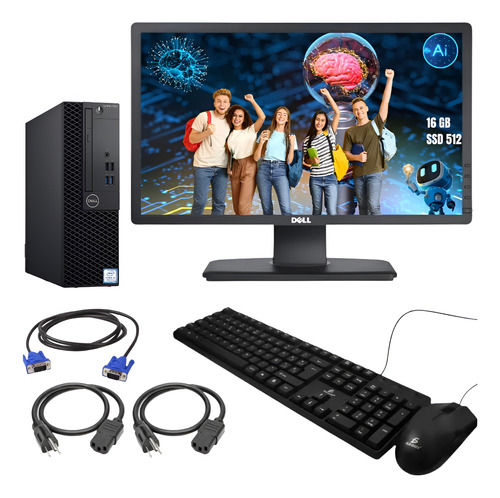 Lenovo Thinkcentre M920s Core I5 8th 16ram 480ssd Monitor 24 (Reacondicionado)