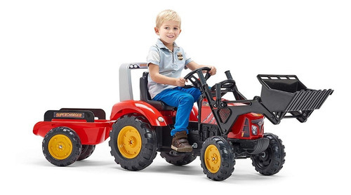 Falk Tractor Red Supercharger Pedal Digger 2020m Color Rojo