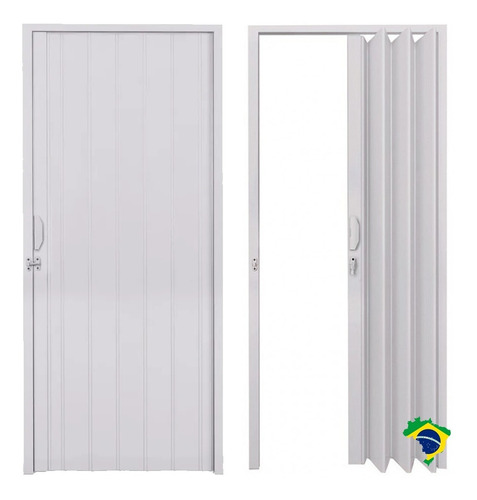 Puerta Pvc Corrediza Plegable 210 X 100 Mulata Cm 100 Blanca