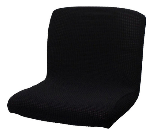 Slipcover Sillas, protectores de silla de poliéster, taburete, color negro