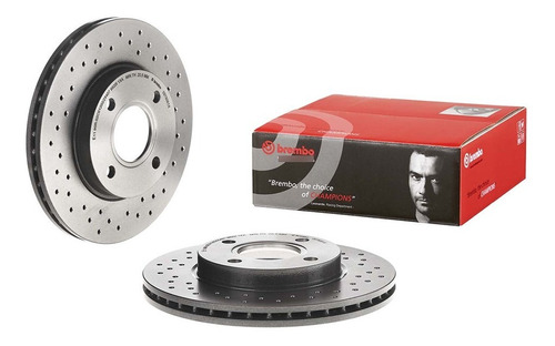 Discos Brembo Xtra Ford Fusion 1.4 Tdci 2003-2011 Del Par