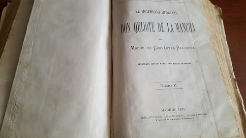 Libro Don Quijote De La Mancha 1875