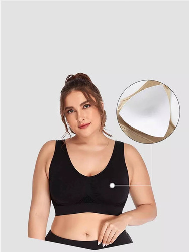 N Top Deportivo Secado Rápido Push Up Mujer Tallas Grandes