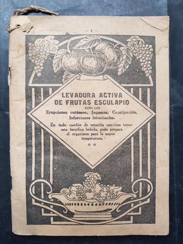 Antigua Revista. Levadura Activa De Frutas Esculapio 51n 286