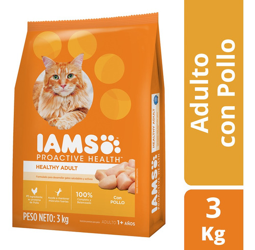 Iams Gato Adulto Pollo X 3 Kg