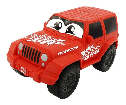 Autos Para Niños Jeep Wrangler Pullback Dickie Toys Color Rojo