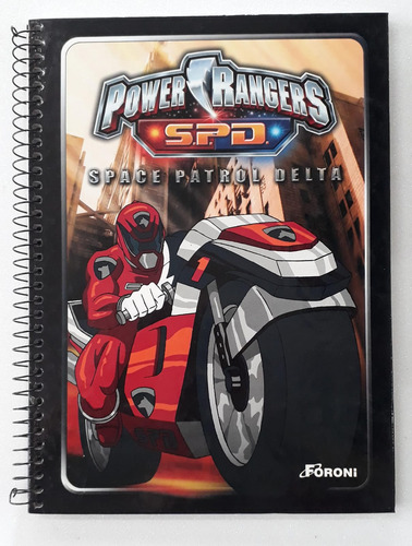 Caderno 1x1 Capa Dura Foroni 96 Folhas Power Rangers S.p.d