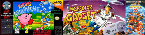 3 Caset De Juegos De Super Nintendo                         