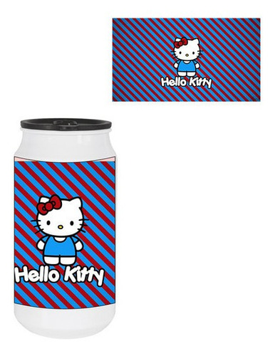 Termo Lata Aluminio Hello Kitty D  355ml