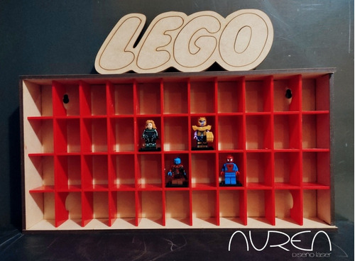 Exhibidor Juguetero Para Lego S De Mdf Y Acrílico.