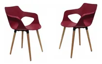 Comprar Silla Sillon Eames Cocina Hogar Madera Recepcion Diseño X2 Estructura De La Silla Bordó Asiento N\u002Fa Diseño De La Tela N\u002Fa