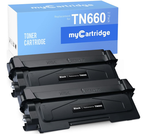 Tn660 Mycartridge - Cartucho De Tóner Compatible Con Broth.