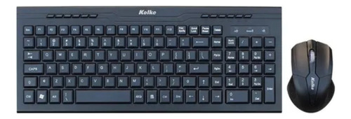 Kit de teclado y mouse inalámbrico Kolke KEK-1415 Español de color negro