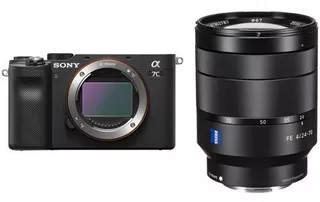 Câmera Sony Alpha A7c Com Lente Fe 24-70mm F/4 Za - Com Nf-e