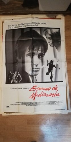 Afiche Original Cine Película Expreso De Medianoche 1978