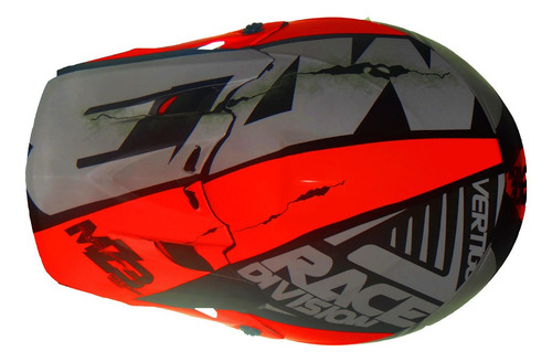 Imagen 6 de 9 de Casco Vertigo Mz3 Race Division Off Road Naranja M